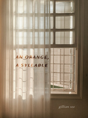 cover image of An Orange, a Syllable